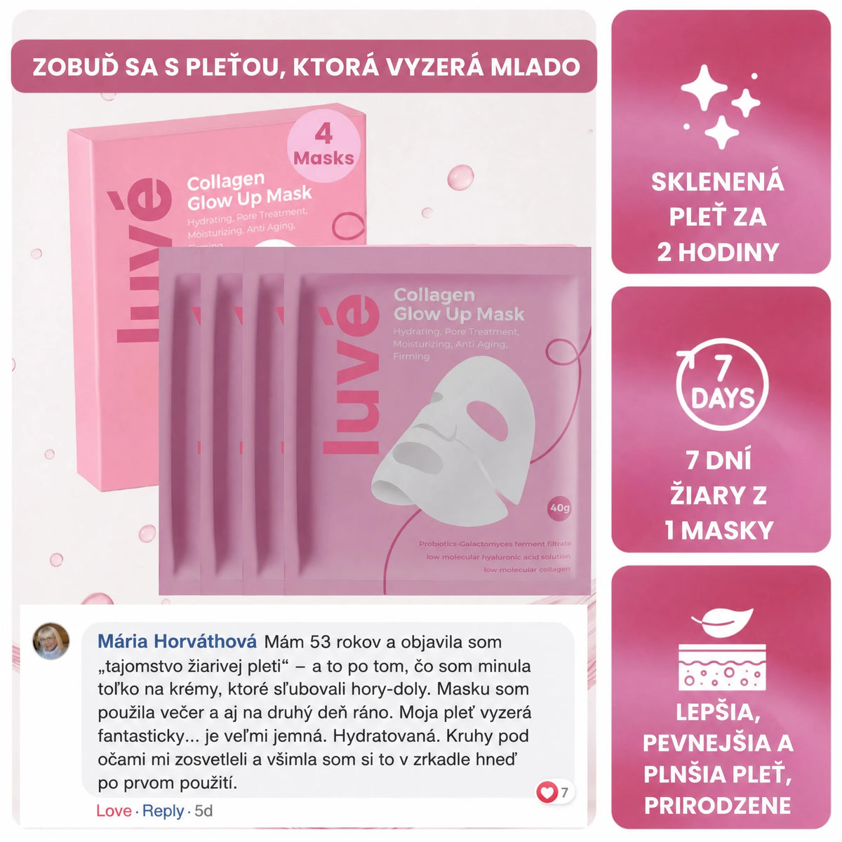 Bio kolagénová maska